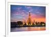 Wat Arun Night View Temple in Bangkok, Thailand-anekoho-Framed Photographic Print