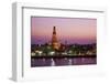 Wat Arun (Temple of the Dawn) and the Chao Phraya River by Night, Bangkok, Thailand-null-Framed Premium Photographic Print