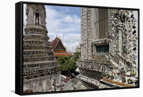 Wat Arun (Temple of the Dawn), Bangkok, Thailand, Southeast Asia, Asia-Jean-Pierre De Mann-Framed Stretched Canvas