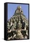 Wat Arun (The Temple of Dawn) Stupa, Bangkok, Thailand, Southeast Asia, Asia-Stuart Black-Framed Stretched Canvas