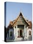 Wat Benchamabophit (Marble Temple), Bangkok, Thailand, Southeast Asia-Angelo Cavalli-Stretched Canvas
