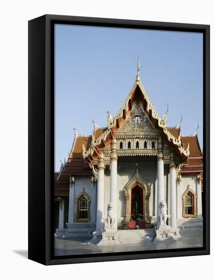 Wat Benchamabophit (Marble Temple), Bangkok, Thailand, Southeast Asia-Angelo Cavalli-Framed Stretched Canvas