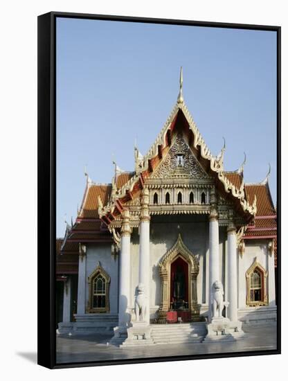 Wat Benchamabophit (Marble Temple), Bangkok, Thailand, Southeast Asia-Angelo Cavalli-Framed Stretched Canvas