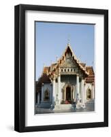 Wat Benchamabophit (Marble Temple), Bangkok, Thailand, Southeast Asia-Angelo Cavalli-Framed Photographic Print