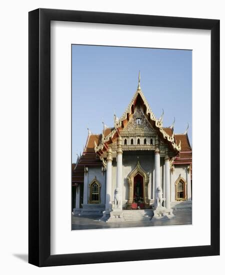 Wat Benchamabophit (Marble Temple), Bangkok, Thailand, Southeast Asia-Angelo Cavalli-Framed Photographic Print