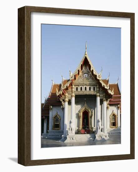 Wat Benchamabophit (Marble Temple), Bangkok, Thailand, Southeast Asia-Angelo Cavalli-Framed Photographic Print