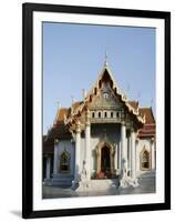 Wat Benchamabophit (Marble Temple), Bangkok, Thailand, Southeast Asia-Angelo Cavalli-Framed Photographic Print