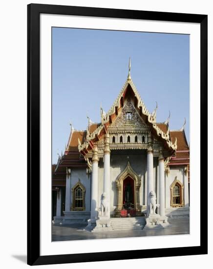 Wat Benchamabophit (Marble Temple), Bangkok, Thailand, Southeast Asia-Angelo Cavalli-Framed Photographic Print