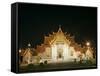Wat Benchamabophit (Marble Temple), Bangkok, Thailand, Southeast Asia-Angelo Cavalli-Framed Stretched Canvas