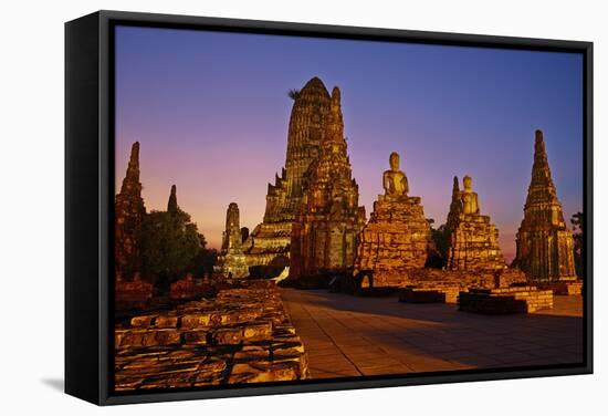 Wat Chai Wattanaram, Ayutthaya Historical Park, Ayutthaya, Thailand, Southeast Asia, Asia-null-Framed Stretched Canvas