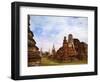 Wat Chaiwatthanaram, Ayutthaya Historical Park, Thailand-Keren Su-Framed Photographic Print