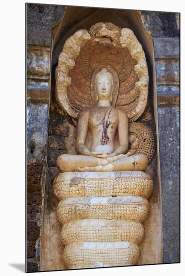 Wat Chedi Chet Thaeo Temple, Ancient City Si Satchanalai, Sukhothai Province, Thailand-null-Mounted Photographic Print