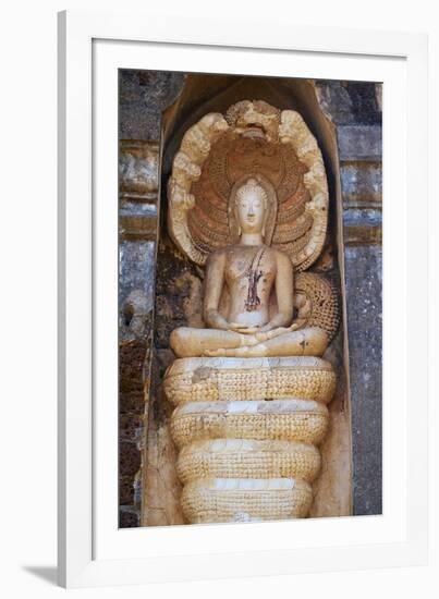 Wat Chedi Chet Thaeo Temple, Ancient City Si Satchanalai, Sukhothai Province, Thailand-null-Framed Photographic Print