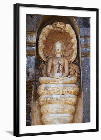 Wat Chedi Chet Thaeo Temple, Ancient City Si Satchanalai, Sukhothai Province, Thailand-null-Framed Photographic Print