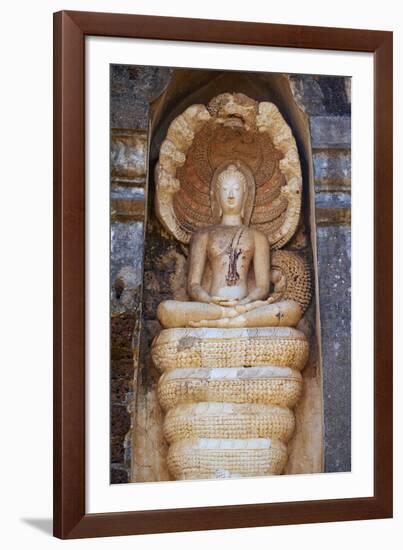 Wat Chedi Chet Thaeo Temple, Ancient City Si Satchanalai, Sukhothai Province, Thailand-null-Framed Photographic Print