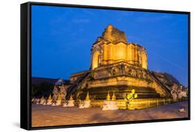 Wat Chedi Luang Temple-David Ionut-Framed Stretched Canvas