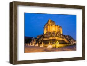 Wat Chedi Luang Temple-David Ionut-Framed Photographic Print