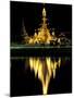 Wat Chong Klang and Reflection in Chong Kham Lake, Thailand-Merrill Images-Mounted Photographic Print
