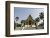 Wat Chum Khong, in the Royal Museum Complex, Luang Prabang, Laos-Robert Harding-Framed Photographic Print