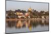 Wat Jong Kham Sits on a Hill in Kyaing Tong Town, Myanmar-Peter Adams-Mounted Photographic Print