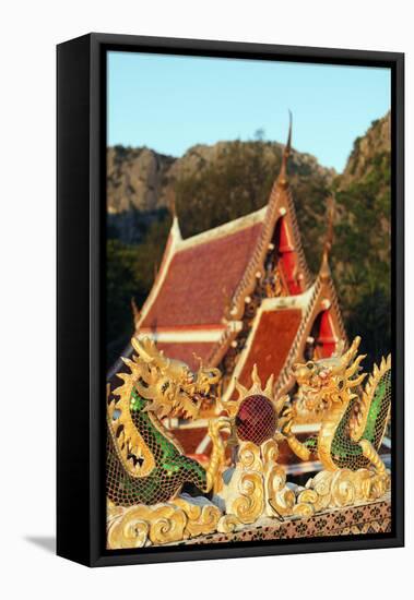 Wat Khao Daeng Temple, Khao San Roi Yot National Park, Prachuap Kiri Khan, Thailand, Southeast Asia-Christian Kober-Framed Stretched Canvas