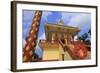 Wat Leu Temple, Sihanoukville Port, Sihanouk Province, Cambodia, Indochina, Southeast Asia, Asia-Richard Cummins-Framed Photographic Print