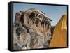 Wat Lokaya Suttha in Ayutthaya Reclining Buddha-Terry Eggers-Framed Stretched Canvas