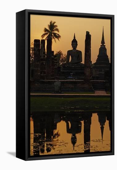 Wat Mahatat, Sukhothai Historical Park, Sukhothai, Thailand, Southeast Asia, Asia-null-Framed Stretched Canvas