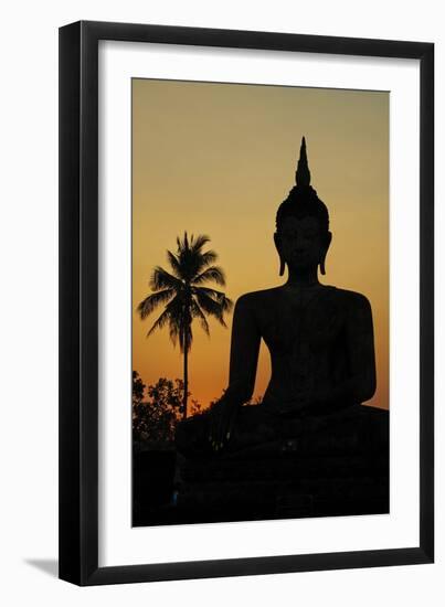 Wat Mahatat, Sukhothai Historical Park, Sukhothai, Thailand, Southeast Asia, Asia-null-Framed Premium Photographic Print