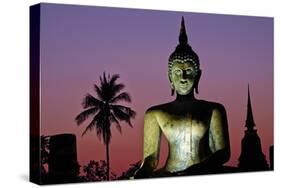 Wat Mahatat, Sukhothai Historical Park, Sukhothai, Thailand, Southeast Asia, Asia-null-Stretched Canvas