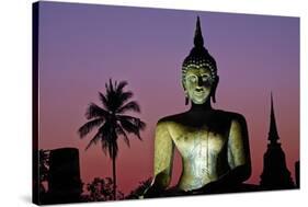 Wat Mahatat, Sukhothai Historical Park, Sukhothai, Thailand, Southeast Asia, Asia-null-Stretched Canvas