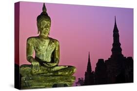 Wat Mahatat, Sukhothai Historical Park, Sukhothai, Thailand, Southeast Asia, Asia-null-Stretched Canvas