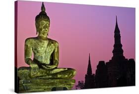 Wat Mahatat, Sukhothai Historical Park, Sukhothai, Thailand, Southeast Asia, Asia-null-Stretched Canvas