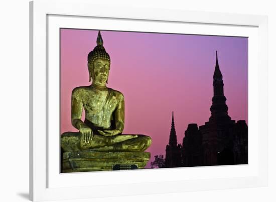 Wat Mahatat, Sukhothai Historical Park, Sukhothai, Thailand, Southeast Asia, Asia-null-Framed Photographic Print