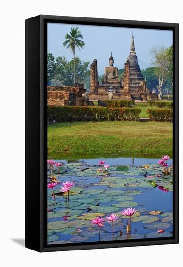 Wat Mahatat, Sukhothai Historical Park, Sukhothai, Thailand, Southeast Asia, Asia-null-Framed Stretched Canvas