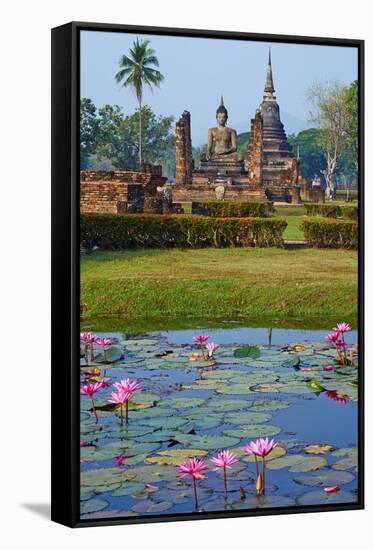 Wat Mahatat, Sukhothai Historical Park, Sukhothai, Thailand, Southeast Asia, Asia-null-Framed Stretched Canvas