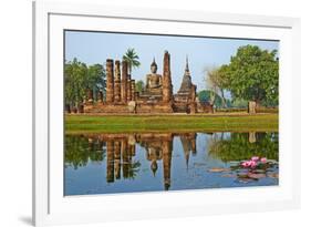 Wat Mahatat, Sukhothai Historical Park, Sukhothai, Thailand, Southeast Asia, Asia-null-Framed Photographic Print