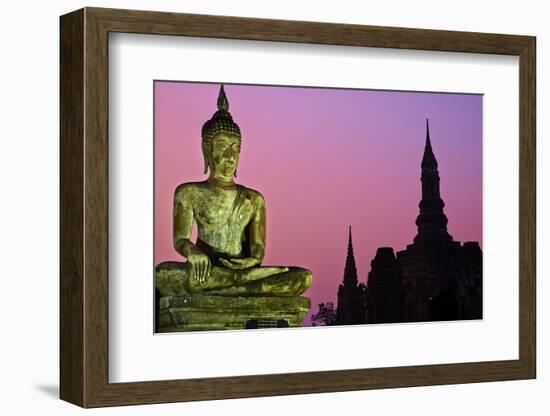 Wat Mahatat, Sukhothai Historical Park, Sukhothai, Thailand, Southeast Asia, Asia-null-Framed Photographic Print