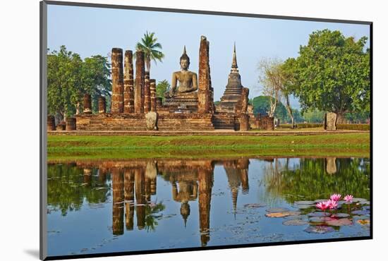 Wat Mahatat, Sukhothai Historical Park, Sukhothai, Thailand, Southeast Asia, Asia-null-Mounted Photographic Print