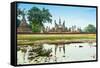 Wat Mahathat in the Sukhothai Historical Park, UNESCO World Heritage Site, Thailand, Southeast Asia-Alex Robinson-Framed Stretched Canvas