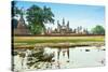 Wat Mahathat in the Sukhothai Historical Park, UNESCO World Heritage Site, Thailand, Southeast Asia-Alex Robinson-Stretched Canvas