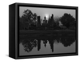 Wat Mahathat, Sukhothai Historical Park, UNESCO World Heritage Site, Sukhothai Province, Thailand,-Ben Pipe-Framed Stretched Canvas