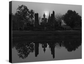 Wat Mahathat, Sukhothai Historical Park, UNESCO World Heritage Site, Sukhothai Province, Thailand,-Ben Pipe-Stretched Canvas