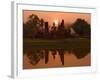 Wat Mahathat, Sukhothai Historical Park, UNESCO World Heritage Site, Sukhothai Province, Thailand,-Ben Pipe-Framed Photographic Print