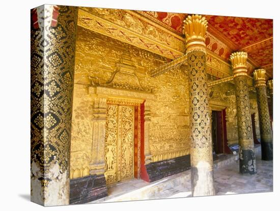 Wat Mai Suwannaphumaham, Luang Prabang, Unesco World Heritage Site, Laos-Jane Sweeney-Stretched Canvas