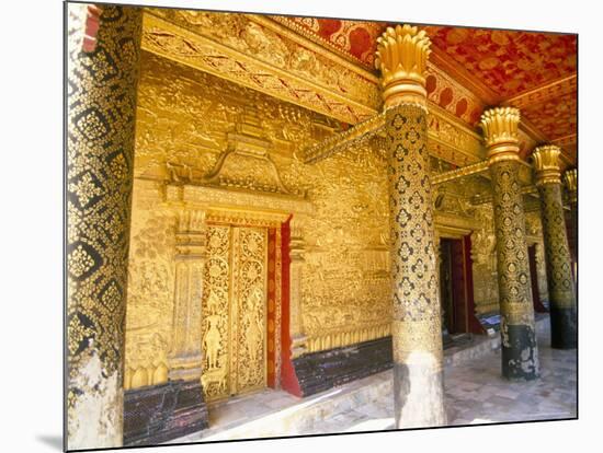 Wat Mai Suwannaphumaham, Luang Prabang, Unesco World Heritage Site, Laos-Jane Sweeney-Mounted Photographic Print