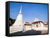 Wat Mani Chonlakhan, a Buddhist Temple in Lop Buri, Thailand, Southeast Asia, Asia-Matthew Williams-Ellis-Framed Stretched Canvas
