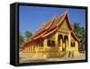 Wat Ong Teu, Vientiane, Laos-G Richardson-Framed Stretched Canvas