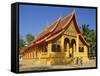 Wat Ong Teu, Vientiane, Laos-G Richardson-Framed Stretched Canvas