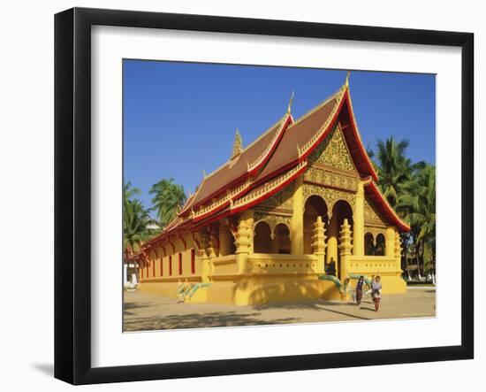 Wat Ong Teu, Vientiane, Laos-G Richardson-Framed Photographic Print